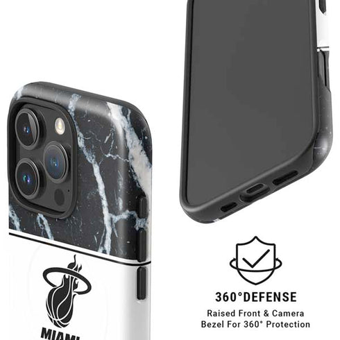 NBA Miami Heat Marble iPhone 16 Pro Magsafe Impact Case